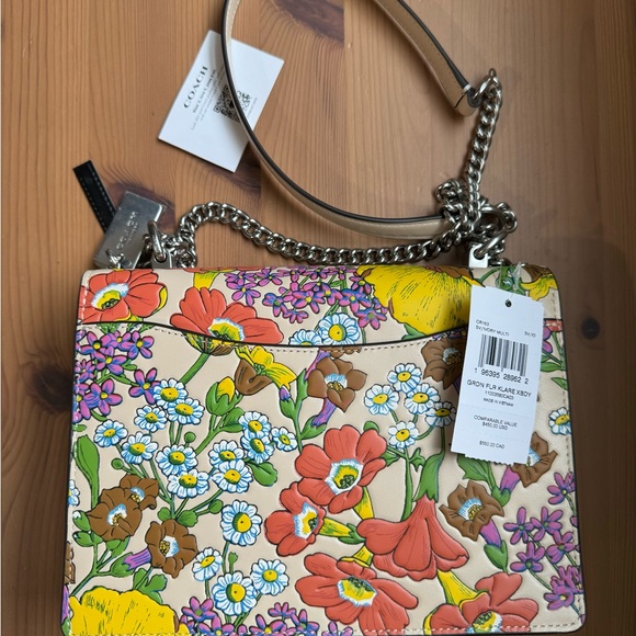 🌸 Coach Klare Crossbody Bag With Floral Print - Picture 13 of 16